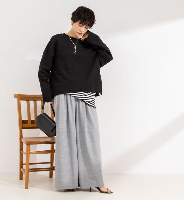 NOLLEY'S「◇【WEB限定サイズあり】《セットアップ対応》ウォッシャブルMannishワイドパンツ」|その他|