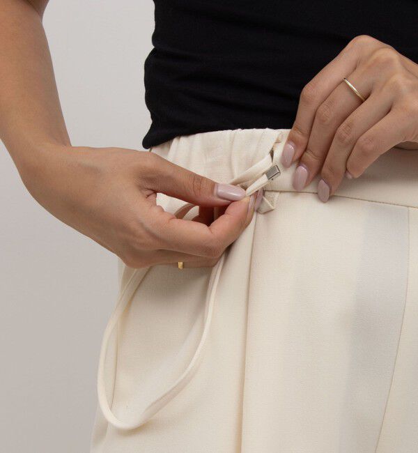 NOLLEY'S「ウォッシャブル裏起毛イージーワイドパンツ」|その他|