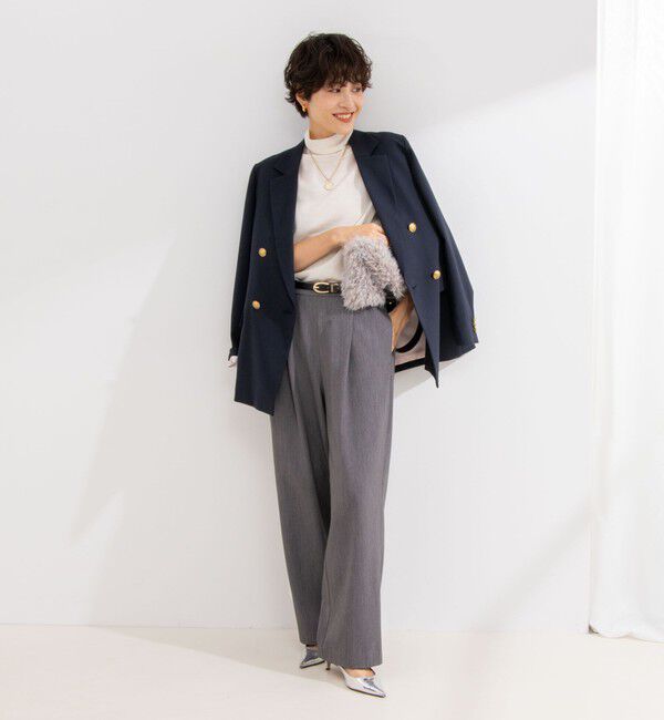 NOLLEY'S「ウォッシャブル裏起毛イージーワイドパンツ」|その他|