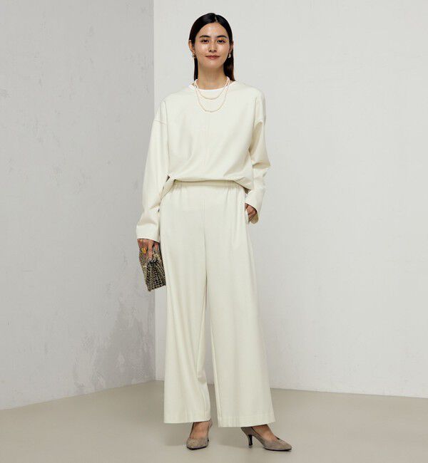 NOLLEY'S「《セットアップ対応》ウォッシャブル両面起毛イージーワイドパンツ」|その他|