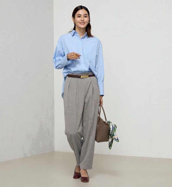 NOLLEY'S「《セットアップ対応》ウォッシャブルツータックテーパードパンツ」|その他|