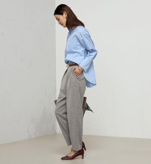 NOLLEY'S「《セットアップ対応》ウォッシャブルツータックテーパードパンツ」|その他|