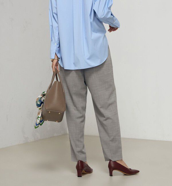 NOLLEY'S「《セットアップ対応》ウォッシャブルツータックテーパードパンツ」|その他|