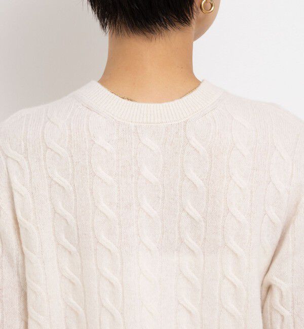 NOLLEY'S「ホールガーメントケーブル柄配色カーディガン」|カーディガン|