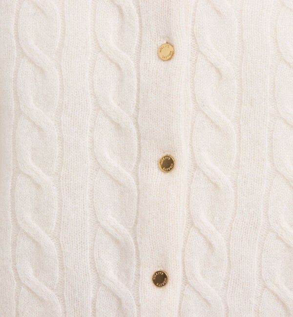 NOLLEY'S「ホールガーメントケーブル柄配色カーディガン」|カーディガン|