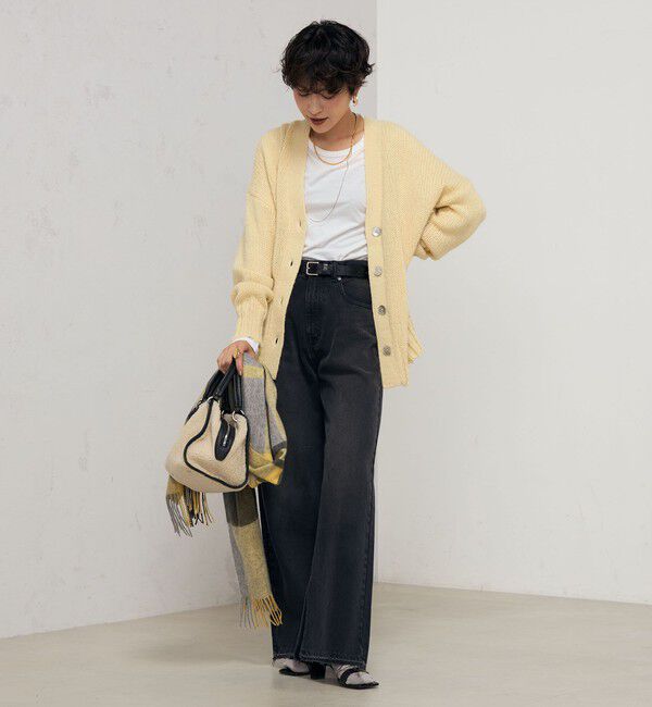 NOLLEY'S「《手洗い可能》アルパカMIX Vネックカーディガン」|カーディガン|