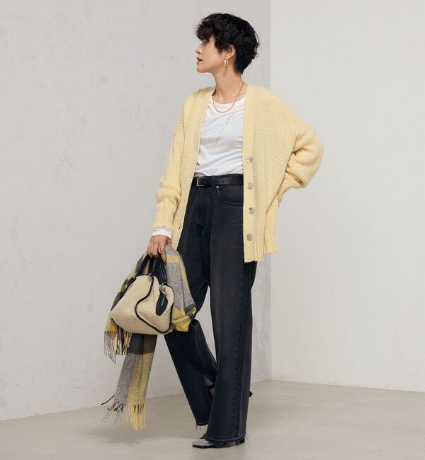 NOLLEY'S「《手洗い可能》アルパカMIX Vネックカーディガン」|カーディガン|