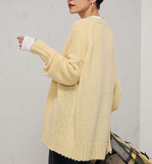 NOLLEY'S「《手洗い可能》アルパカMIX Vネックカーディガン」|カーディガン|