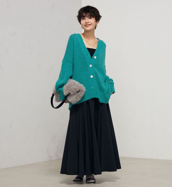 NOLLEY'S「《手洗い可能》アルパカMIX Vネックカーディガン」|カーディガン|