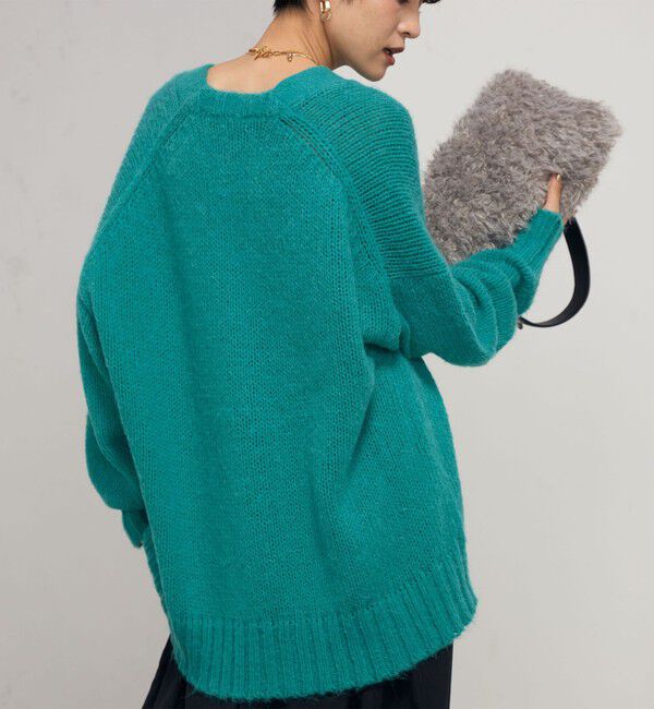 NOLLEY'S「《手洗い可能》アルパカMIX Vネックカーディガン」|カーディガン|