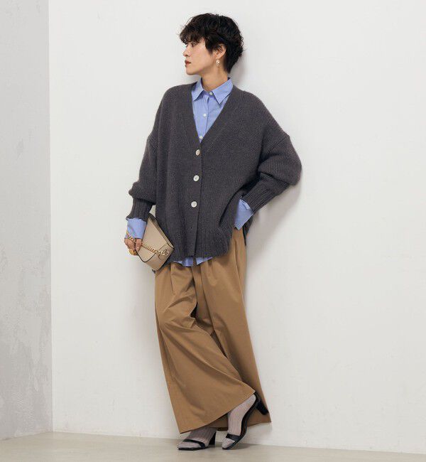 NOLLEY'S「《手洗い可能》アルパカMIX Vネックカーディガン」|カーディガン|