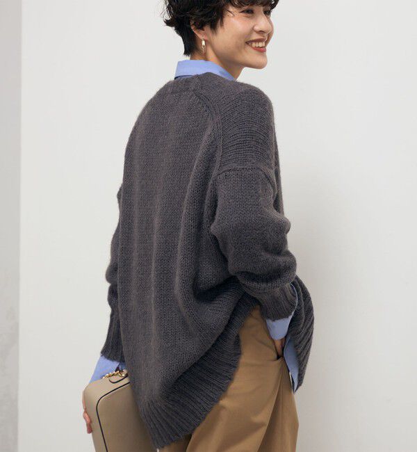 NOLLEY'S「《手洗い可能》アルパカMIX Vネックカーディガン」|カーディガン|