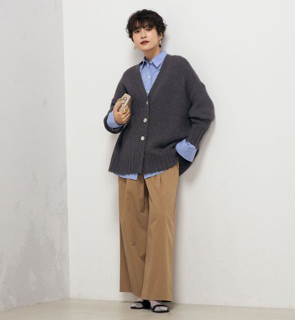 NOLLEY'S「《手洗い可能》アルパカMIX Vネックカーディガン」|カーディガン|