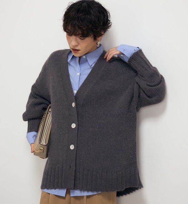 NOLLEY'S「《手洗い可能》アルパカMIX Vネックカーディガン」|カーディガン|
