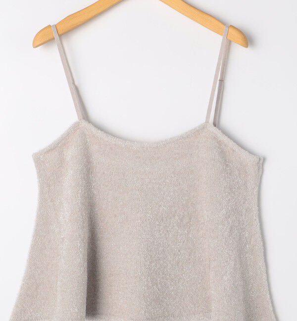 NOLLEY'S sophi「《セットアップ対応》《手洗い可能》キラキラフェザーフレアビスチェ」|ニット・セーター|