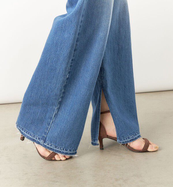 Rie Miller「【RM denim】スリットフレアハイウエストデニム」|デニム|