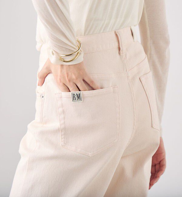 Rie Miller「【RM denim】スリットフレアハイウエストデニム」|デニム|