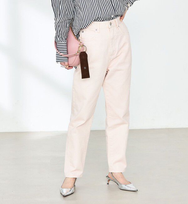 Rie Miller「【RM denim】ハイウエストスリムテーパードデニム」|デニム|