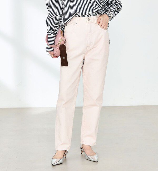 Rie Miller「【RM denim】ハイウエストスリムテーパードデニム」|デニム|