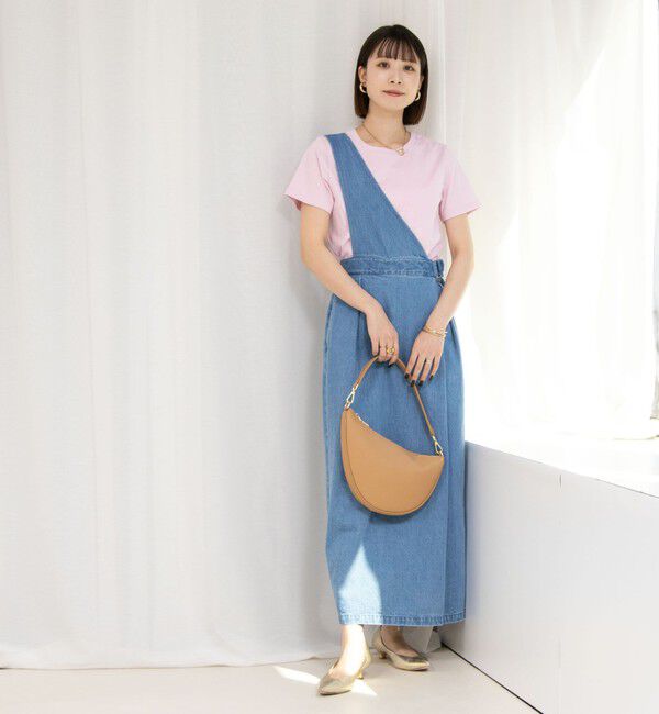 Rie Miller「【RM denim】ワンショルダーデニムジャンパースカート」|ワンピース|