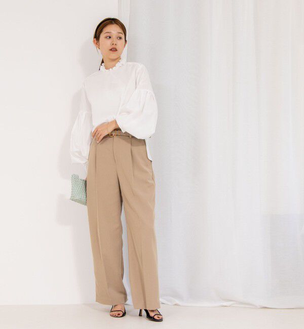 NOLLEY'S「ウォッシャブルクリスピーカルゼワイドパンツ」|その他|