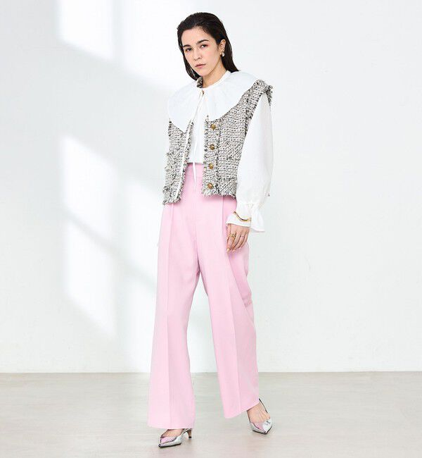 NOLLEY'S「ウォッシャブルクリスピーカルゼワイドパンツ」|その他|