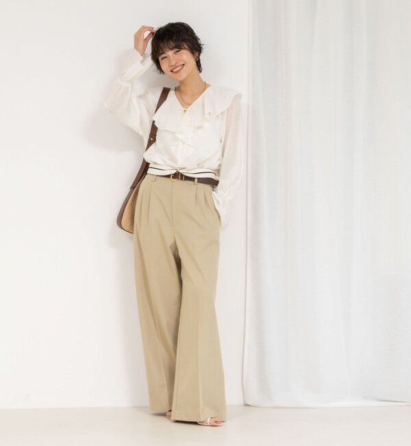 NOLLEY'S sophi「シアーラッフルブラウス」|シャツ・ブラウス|