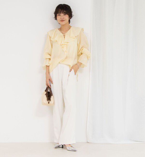 NOLLEY'S sophi「シアーラッフルブラウス」|シャツ・ブラウス|