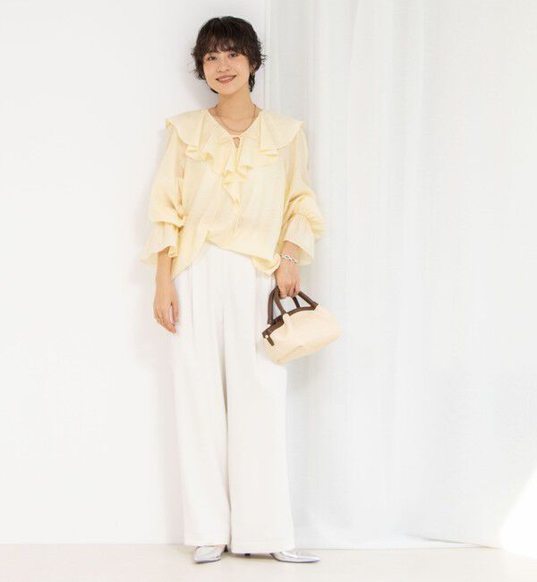 NOLLEY'S sophi「シアーラッフルブラウス」|シャツ・ブラウス|