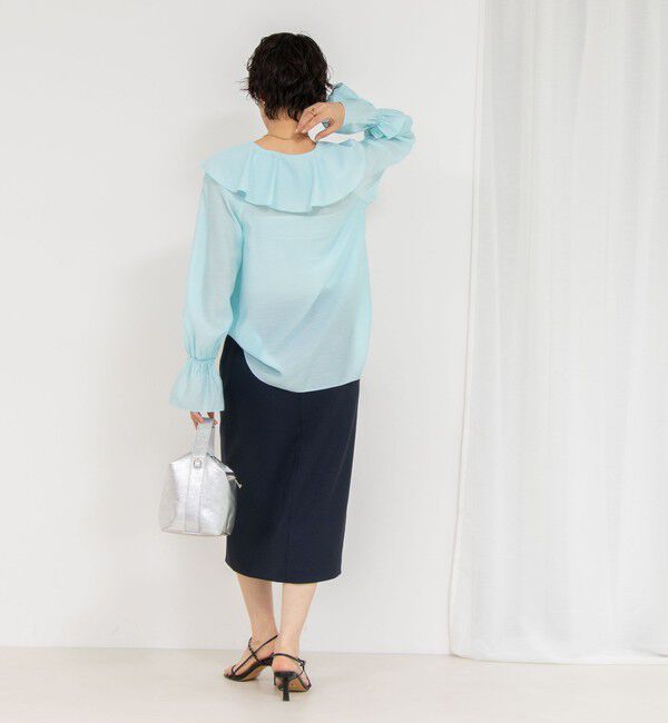 NOLLEY'S sophi「シアーラッフルブラウス」|シャツ・ブラウス|