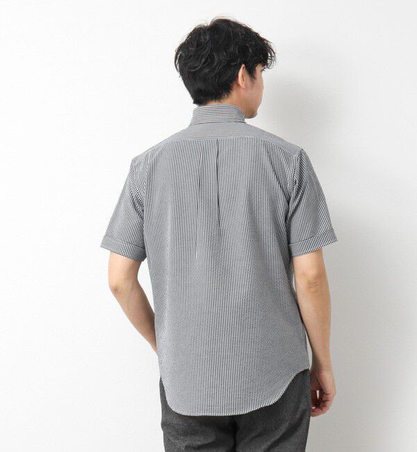 NOLLEY'S goodman「《ビジカジ対応》【EVALET】吸水速乾 2WAYストレッチ サッカーギンガムテープBD 25SS」|シャツ・ブラウス|