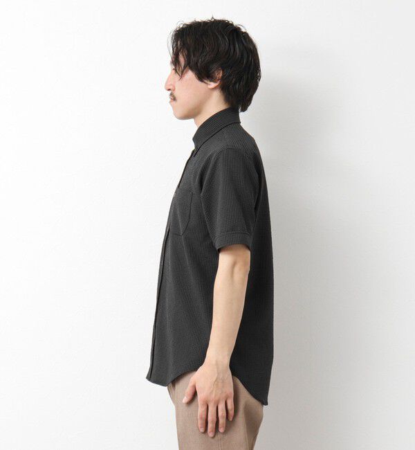 NOLLEY'S goodman「《ビジカジ対応》【EVALET】吸水速乾 2WAYストレッチ サッカーギンガムテープBD 25SS」|シャツ・ブラウス|