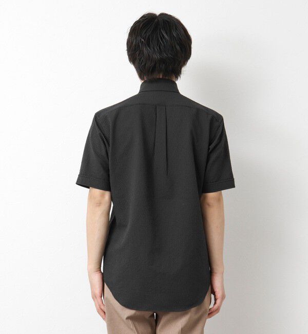 NOLLEY'S goodman「《ビジカジ対応》【EVALET】吸水速乾 2WAYストレッチ サッカーギンガムテープBD 25SS」|シャツ・ブラウス|