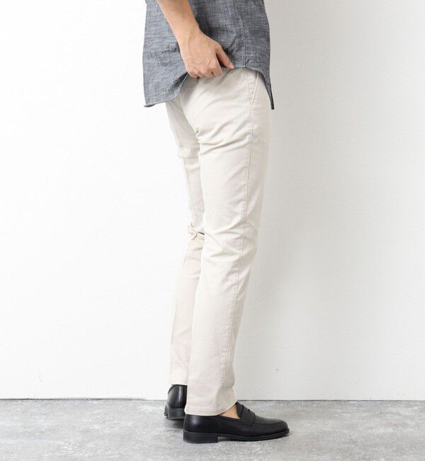 NOLLEY'S goodman「《ビジカジ対応》綿麻COOLMAX スリムフィットパンツ 25SS」|チノ|