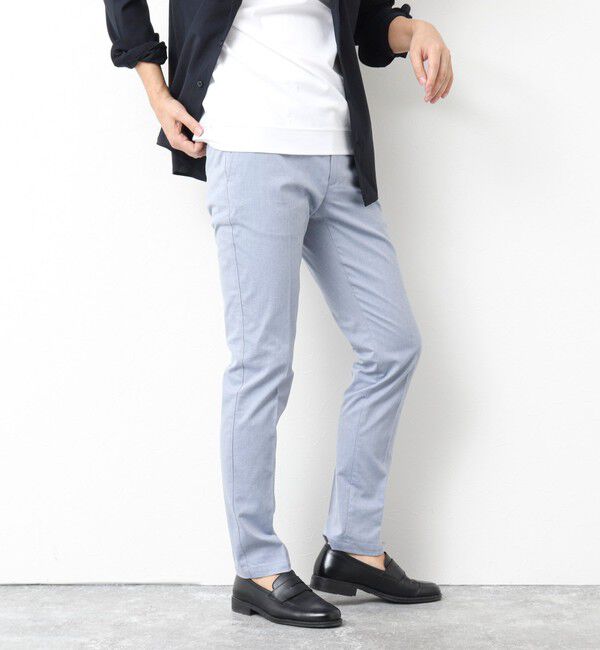 NOLLEY'S goodman「《ビジカジ対応》綿麻COOLMAX スリムフィットパンツ 25SS」|チノ|