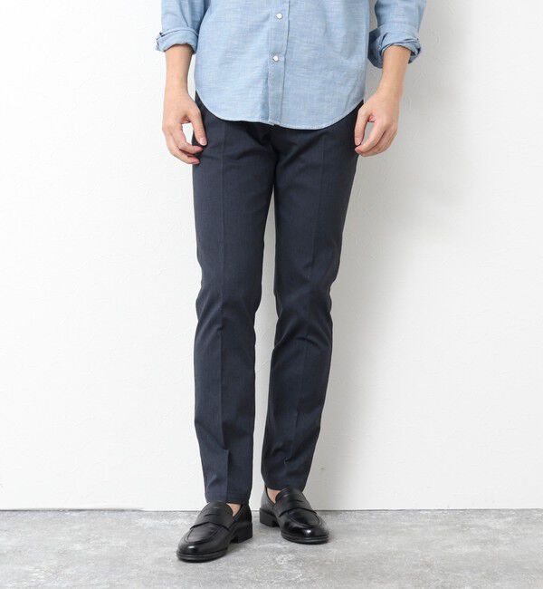 NOLLEY'S goodman「《ビジカジ対応》綿麻COOLMAX スリムフィットパンツ 25SS」|チノ|