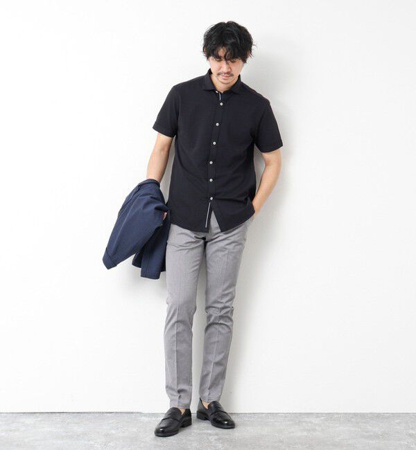 NOLLEY'S goodman「《ビジカジ対応》綿麻COOLMAX スリムフィットパンツ 25SS」|チノ|