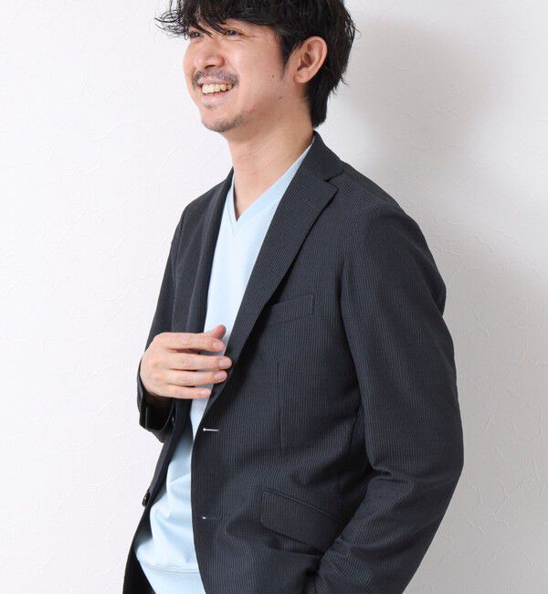 NOLLEY'S goodman「《ビジカジ対応》シルケットスムース Vネック ドレスTシャツ 25SS」|Tシャツ・カットソー|