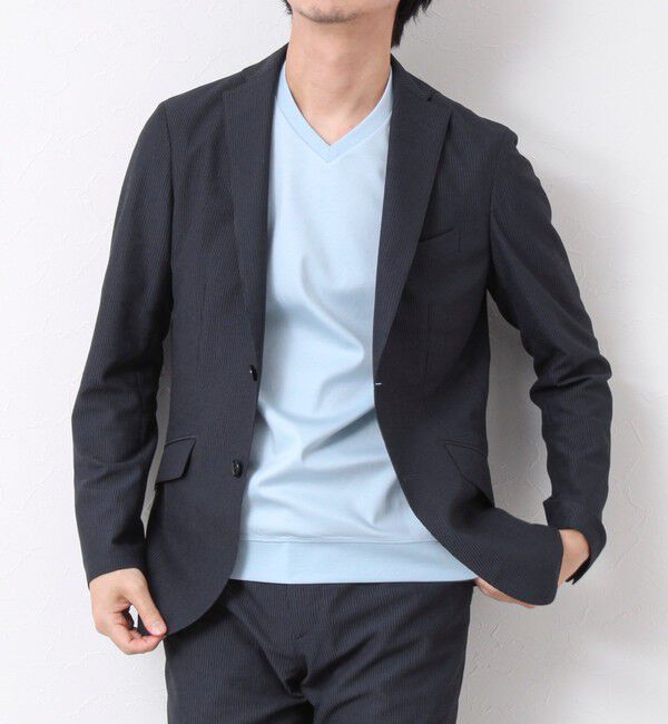 NOLLEY'S goodman「《ビジカジ対応》シルケットスムース Vネック ドレスTシャツ 25SS」|Tシャツ・カットソー|