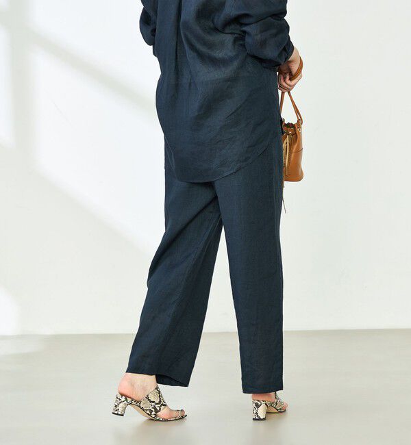 NOLLEY'S「【WEB STAFF恵☆別注カラーあり】《セットアップ対応》リネンセミワイドパンツ」|その他|