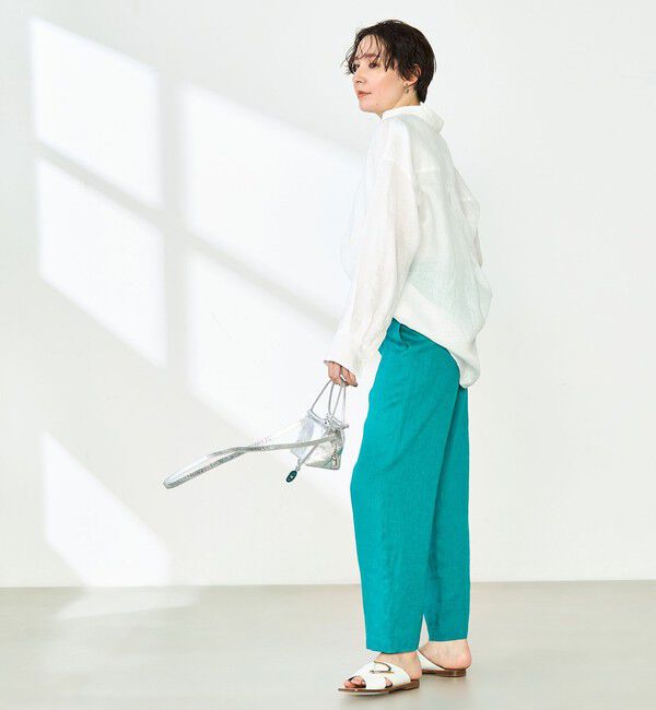 NOLLEY'S「【WEB STAFF恵☆別注カラーあり】《セットアップ対応》リネンセミワイドパンツ」|その他|