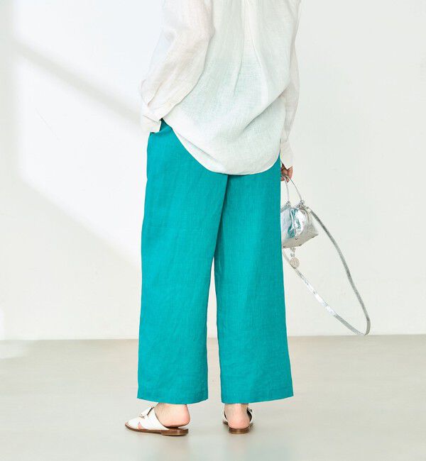 NOLLEY'S「【WEB STAFF恵☆別注カラーあり】《セットアップ対応》リネンセミワイドパンツ」|その他|