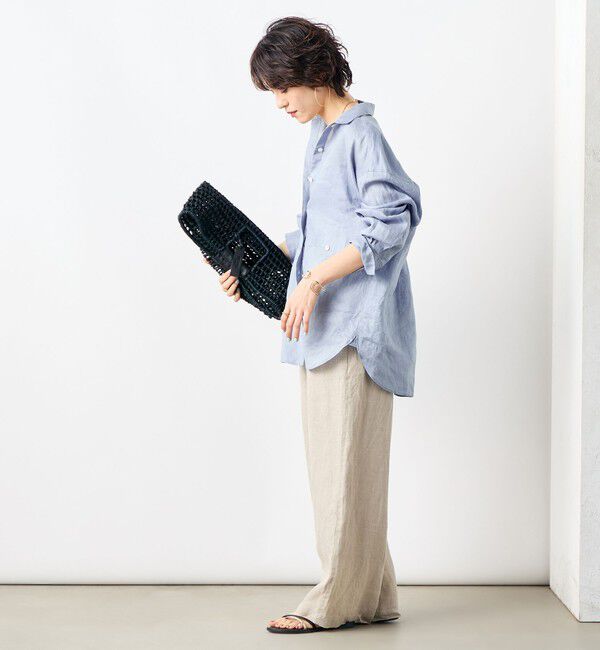 NOLLEY'S「【WEB STAFF恵☆別注カラーあり】《セットアップ対応》リネンセミワイドパンツ」|その他|