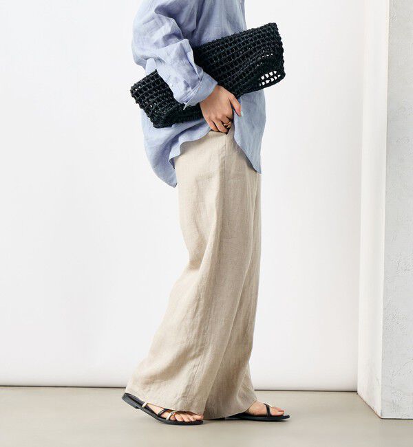 NOLLEY'S「【WEB STAFF恵☆別注カラーあり】《セットアップ対応》リネンセミワイドパンツ」|その他|