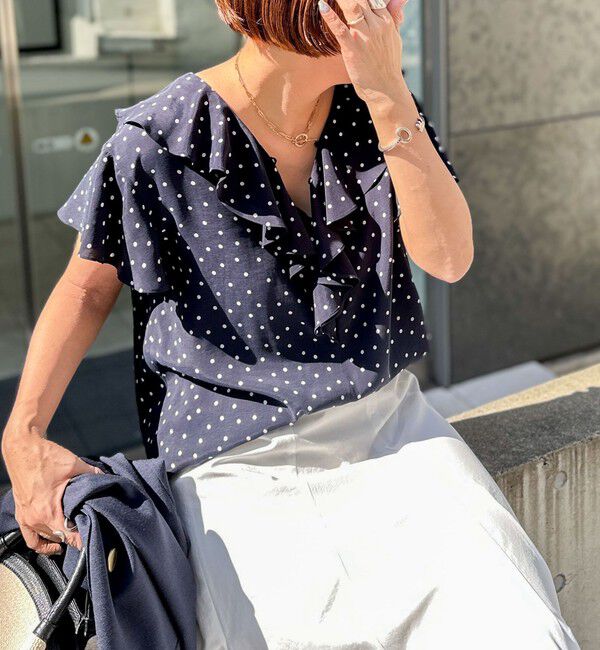 NOLLEY'S「2wayラッフル衿ブラウス」|シャツ・ブラウス|