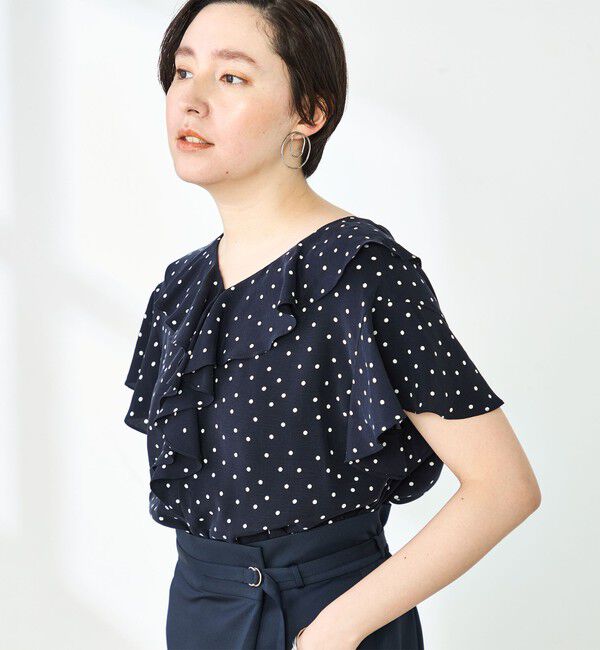 NOLLEY'S「2wayラッフル衿ブラウス」|シャツ・ブラウス|
