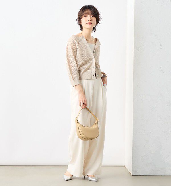 NOLLEY'S「《セットアップ対応》ウォッシャブル麻調タックワイドパンツ」|その他|