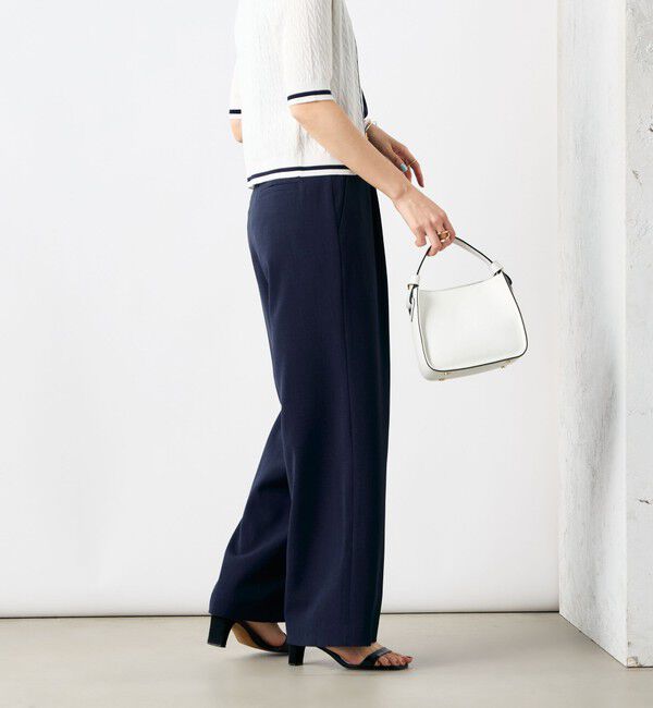 NOLLEY'S「《セットアップ対応》ウォッシャブル麻調タックワイドパンツ」|その他|