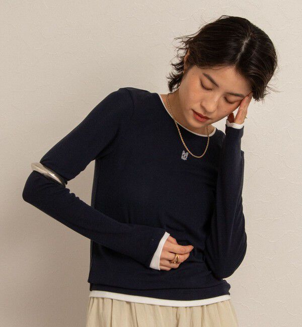 NOLLEY'S「【MAQWEL/マクウェル】レイヤードライクロンT」|Tシャツ・カットソー|