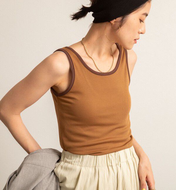 NOLLEY'S「【MAQWEL/マクウェル】リンガーリブタンクトップ」|タンクトップ|